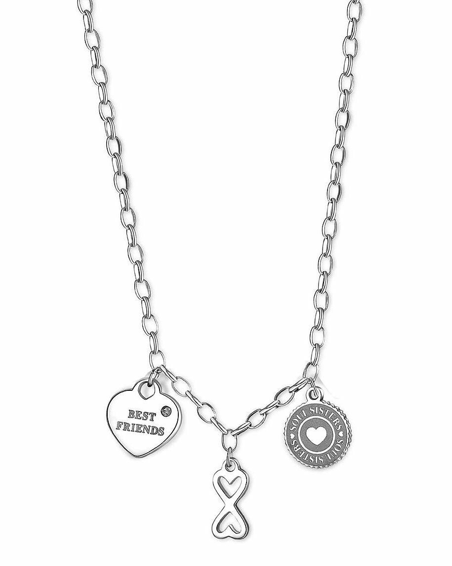 Bramart Collana Donna Nipote da Nonna, Nonno Idea regalo per lei Finitura in Argento, Oro Gioiello Compleanno o Natale Idee Regali Ciondolo - Cofanetto con DEDICA incluso (Nipote - 1