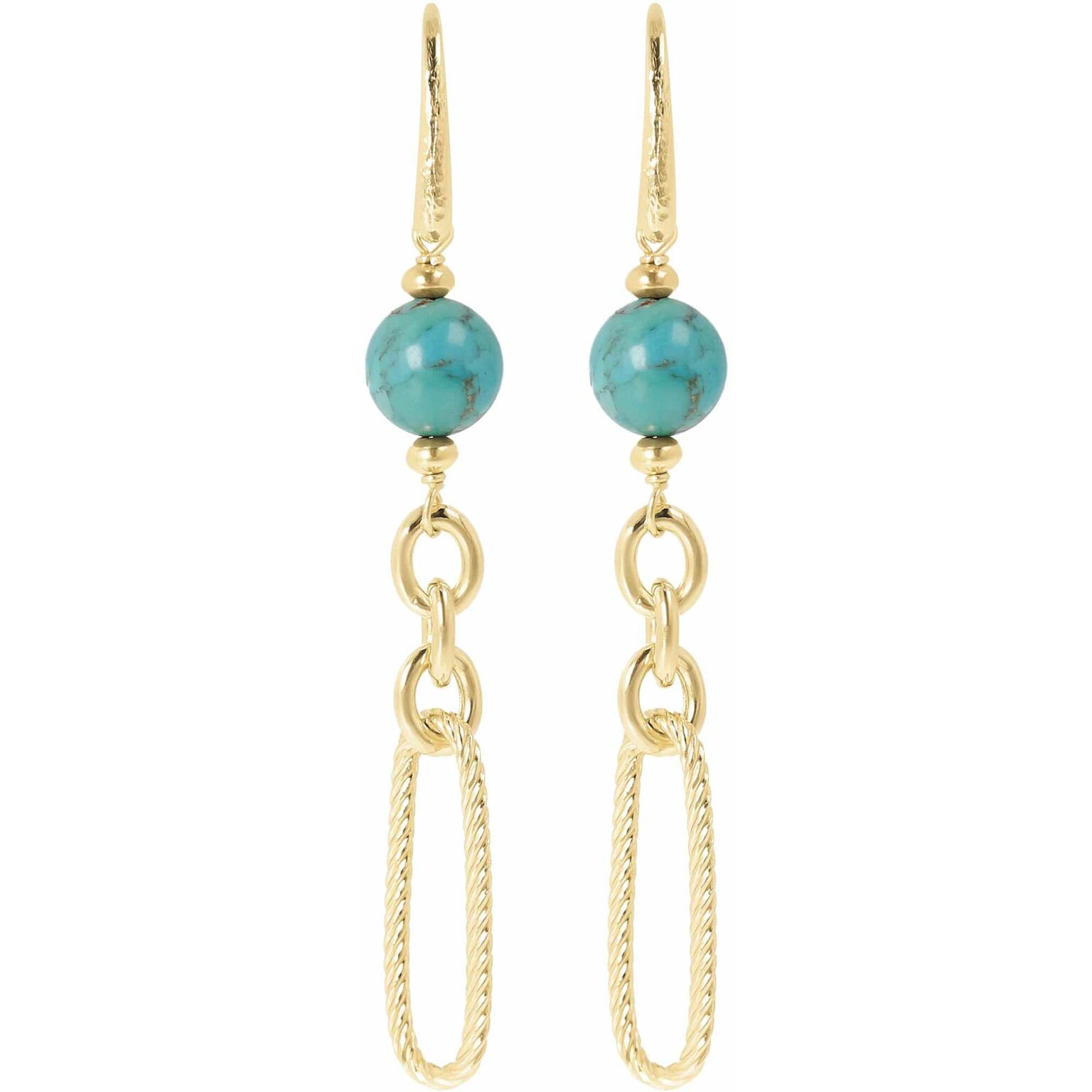 Orecchini Pendenti A Conchiglia E Stella Marina - Gioielli Donna In Oro, Stile Boho-chic E Spiaggia, Con Cristalli Blu E Perle