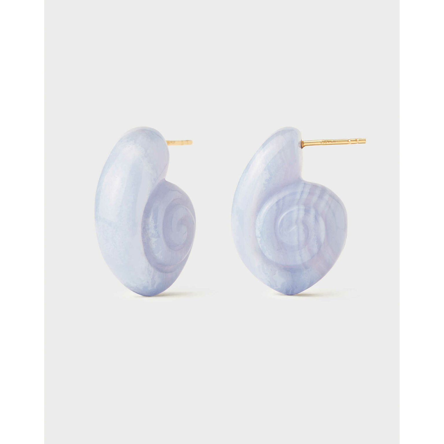 Piccoli orecchini a conchiglia, oro massiccio 9K 14K 18K, conchiglia, orecchini estivi in oro, gioielli da spiaggia, regalo per lei - Italia