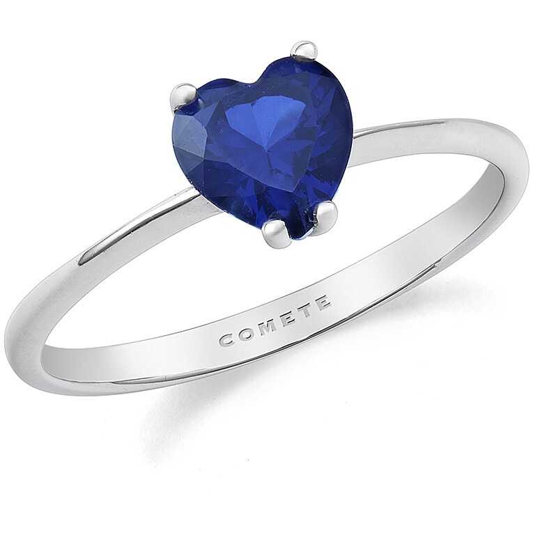 anello con zaffiro solitario
